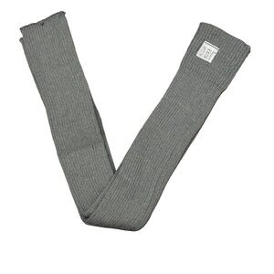✨ Bar Method Over-the-Knee Leg Warmers – Grey with Metallic Logo ✨